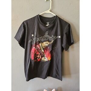 Jimi Hendrix Graphic Tshirt  Authentic music tee Hendrix Size Small black (A345)